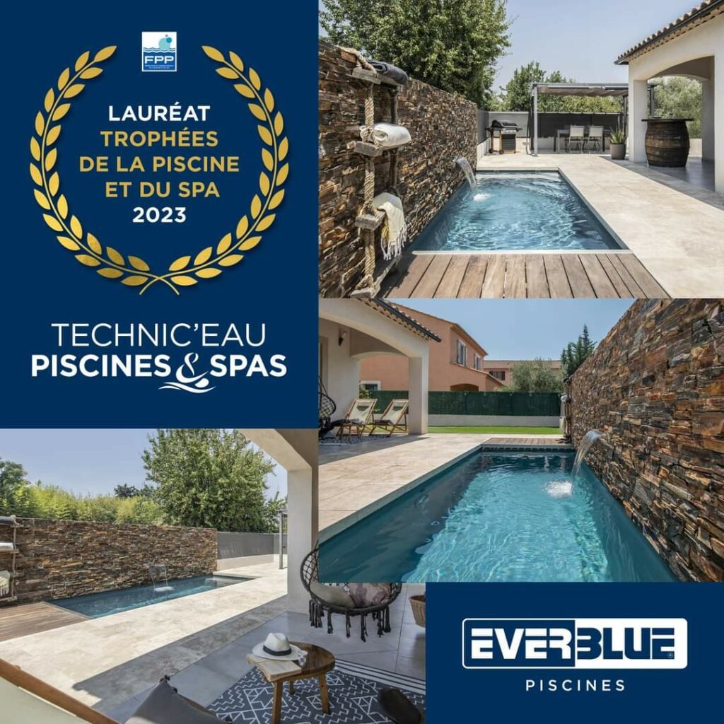 TROPHEES DE LA PISCINE ET DU SPA 2023 technic eau everblue à la garde 83 dans le var